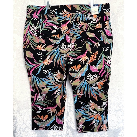 Terra & Sky NWT High Waist Jeggings In Tropical Print Plus Size 3X (24W-26W) New - Picture 4 of 10